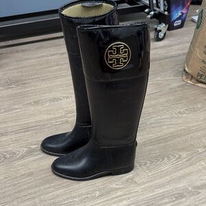Tory Burch Black Winter & Rain Boots size 38